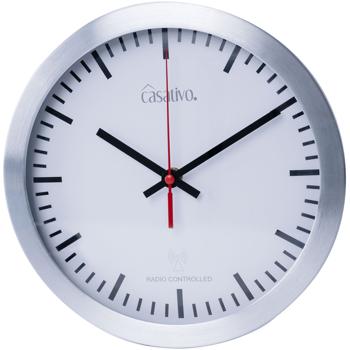 Preview: Horloge Murale Radio-Pilotée - Mouvement Quartz Silencieux - Design Moderne Élégant Aluminium Brossé Ø 25 cm - Heure DCF Automatique Été/Hiver Preview: Horloge Murale Radio-Pilotée - Mouvement Quartz Silencieux - Design Moderne Élégant Aluminium Brossé Ø 25 cm - Heure DCF Automatique Été/Hiver