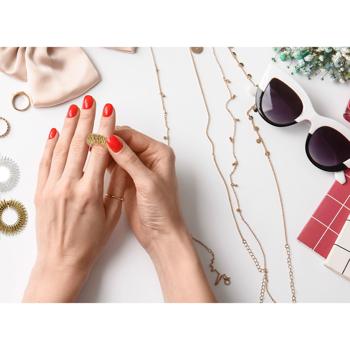 Preview: Set di 10 anelli premium per agopressione in oro/argento - massaggio delle dita per vitalità, prestazioni e benessere