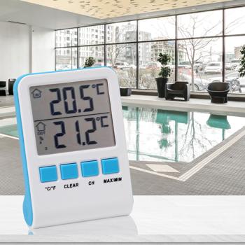 Preview: Termometro digitale per laghetti e piscine con display LCD, IPX8