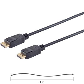 Preview: Câble DisplayPort 1.4 High-Speed - 8K 60Hz 32.4 Gbps - Connecteurs or pour PC Moniteur TV Projecteur - Noir 1m Preview: Câble DisplayPort 1.4 High-Speed - 8K 60Hz 32.4 Gbps - Connecteurs or pour PC Moniteur TV Projecteur - Noir 1m