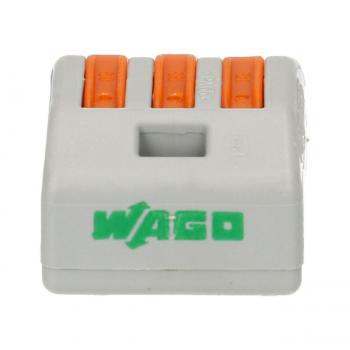 Preview: 15er-Set Verbindungsklemme Dosenklemme mit Hebel - Werkzeugloses Anschliessen für Drähte & Litzen - 0.50-2.50 mm², 3 Steckplätze, 32A, 400V