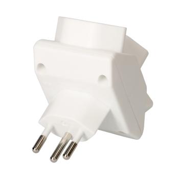 Preview: Abzweigstecker 3x Typ 13 - Erweitert Ihre Steckdosen - Kapazität - 3-polig - Polypropylen (PP) - 230V 10A - für Wohnzimmer, Werkstatt, Büro