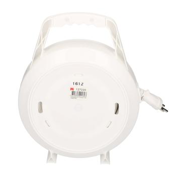 Preview: Avvolgicavo con 4 prese di tipo T13 e interruttore, avvolgicavo con cavo lungo 10 m, bianco