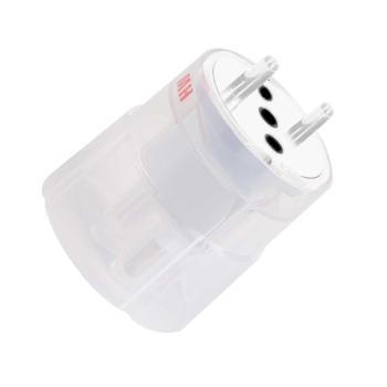 Preview: Max Hauri Fixadapter Typ11 - legaler Dauerbetrieb deutscher 2-Pol-Stecker (max. 10A) in der Schweiz - weiss, für 2-polige Geräte - IP44 Konturenstecker