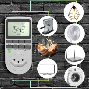 Preview: Digitale Zeitschaltuhr mit Kindersicherung: weiss, 10 Programme – zuverlässige Zeitschaltung für die präzise Steuerung Ihrer Elektrogeräte Preview: Digitale Zeitschaltuhr mit Kindersicherung: weiss, 10 Programme – zuverlässige Zeitschaltung für die präzise Steuerung Ihrer Elektrogeräte