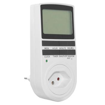 Preview: Timer digitale con chiusura a prova di bambino: bianco, 10 programmi - timer affidabile per un controllo preciso dei vostri apparecchi elettrici