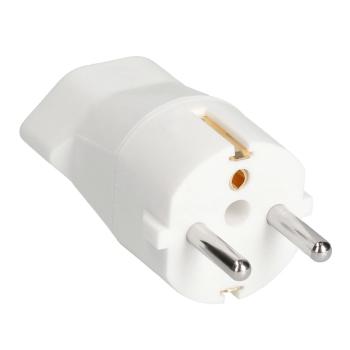 Preview: Practical travel and adapter plug, European adapter, Swiss plug, 10 A / 230 V