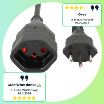 Preview: Hochwertiges Verlängerungskabel in Schwarz, 3-polig mit Kupplung, 5 m lang, robust & flexibel, für Haushalt, Werkstatt, Büro, sichere Stromversorgung Preview: Hochwertiges Verlängerungskabel in Schwarz, 3-polig mit Kupplung, 5 m lang, robust & flexibel, für Haushalt, Werkstatt, Büro, sichere Stromversorgung