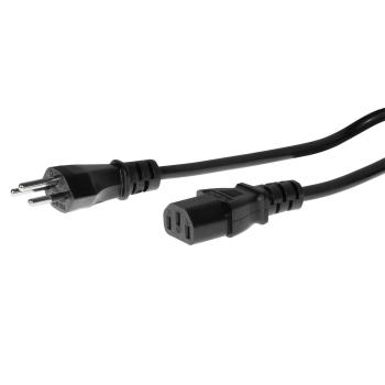 Preview: Câble TD 3 x 0,75 mm, noir, IEC 320-C13, 2 mètres Preview: Câble TD 3 x 0,75 mm, noir, IEC 320-C13, 2 mètres