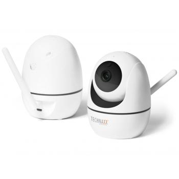 Preview: High-resolution WiFi surveillance camera: Full HD, PIR sensor, night vision, app control - Compact indoor camera (10.5 x 8 cm) for maximum security