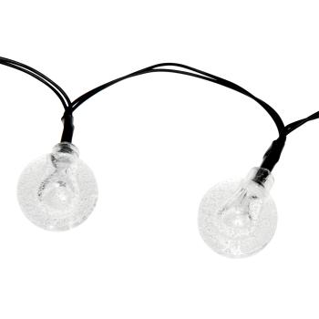 Preview: LED solar light chain, 50 lights, 8 modes, warm white, 6.9 m