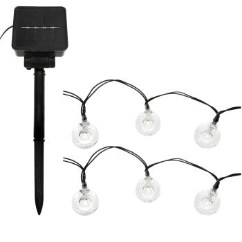 Preview: LED solar light chain, 50 lights, 8 modes, warm white, 6.9 m