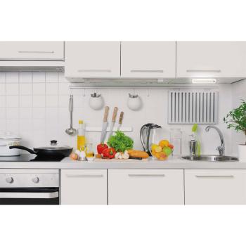 Preview: Luce per armadio con 8 LED, telecomando, luce per armadio dimmerabile, 23 x 5 x 2,1 cm