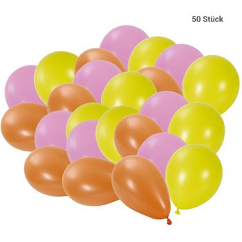 Preview: Set de 50 Ballons Multicolores - Événements & Anniversaires - Latex - Idéal Fêtes, Mariages, Jubilés, Entreprises - Décoration Ambiance Festivité