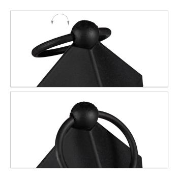 Preview: Lantern with LED decorative candle, candle lantern, set of 2, 23 cm