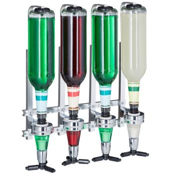 Preview: set di 4 distributori di bevande per 4 bottiglie, da parete - dispenser con finger-push, ideale per sale feste, bar cantine e gazebo, accessori bar Preview: set di 4 distributori di bevande per 4 bottiglie, da parete - dispenser con finger-push, ideale per sale feste, bar cantine e gazebo, accessori bar
