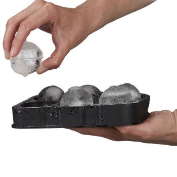 Preview: Eiswürfelform Silikon für 6 Eiskugeln Ø 4,5 cm - BPA-frei & lebensmittelecht - Spülmaschinenfest & hitzebeständig von -40° bis +230°C