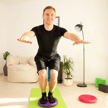 Preview: Cuscino di equilibrio con nodi massaggianti, cuscino di seduta ad aria, 33 cm
