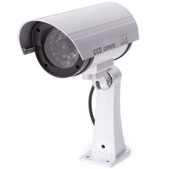 Preview: Manichino per telecamera di sorveglianza con LED di segnalazione, set da 2