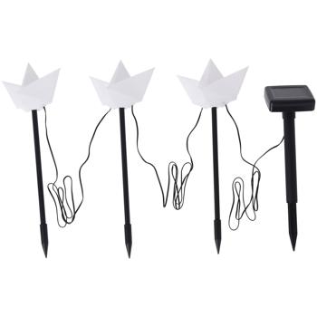 Preview: Lampes Solaires Décoratives Maritimes - 3 Bateaux LED Blanc - Piquet de Terre - 2 Modes Lumière (Fixe/Clignotant) - Extérieur Jardin Balcon