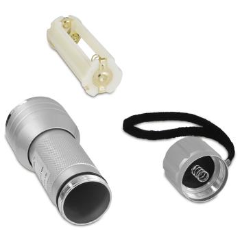 Preview: Hochwertige LED-Taschenlampe mit Aluminium-Gehäuse und 21 LEDs, Helle Strahlkraft und lange Lebensdauer, Zuhause, Camping, Outdoor Abenteuer