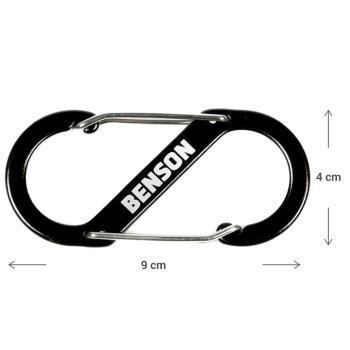 Preview: Double snap hook, S-clip, 4 x 9 cm, For outdoor, camping & DIY, robust & durable