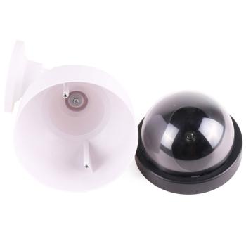 Preview: Überwachungskamera Attrappe - Realistische Nachbildung mit blinkender roter LED - Für Innen- & Aussenbereich - Batteriebetrieben - Inkl. Montagematerial