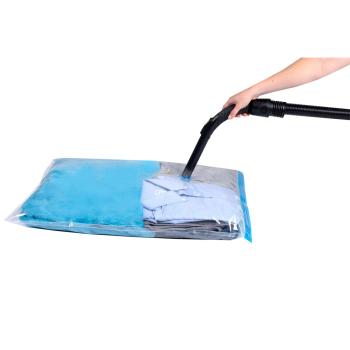 Preview: Vakuum-Beutel mit Klipp-Verschluss, 9er-Set Kunststoffbeutel Kompression 60 x 80 cm