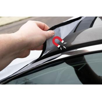 Preview: Auto Sonnenschutz mit Magnetfunktion, 2er-Set Anti-Eis-Scheibenabdeckung, weiss, 160x95cm