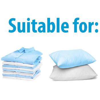 Preview: XL vacuum bag with clip closure - plastic bag for vacuum cleaner compression (45x60cm) - up to 75% more space in cupboard & suitcase