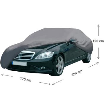 Preview: Housse de protection voiture robuste anthracite - Protection intégrale été/hiver UV pluie poussière - 534x175x120cm - Installation facile Preview: Housse de protection voiture robuste anthracite - Protection intégrale été/hiver UV pluie poussière - 534x175x120cm - Installation facile