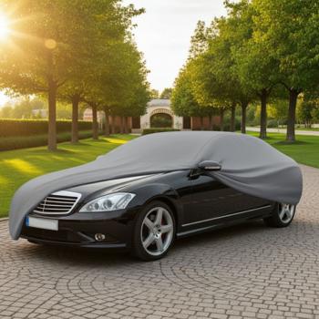 Universal full car cover (534x175x120cm): robust car cover in anthracite for comprehensive protection. Weatherproof & durable