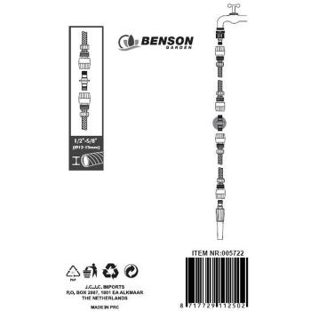 Preview: Set of 10 Hose Couplings 1/2“-5/8“, Hose Connector