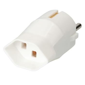Preview: Travel and adapter plug, European plug, Swiss socket