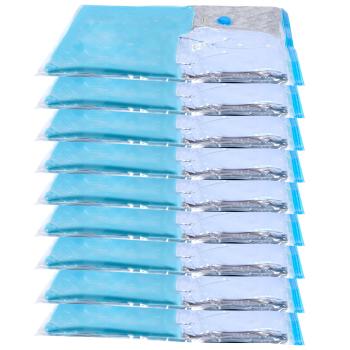 Preview: Vakuum-Beutel mit Klipp-Verschluss, 9er-Set Kunststoffbeutel Kompression 60 x 80 cm