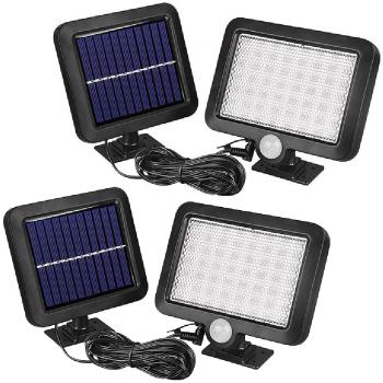 Preview: set of 2 LED Flood Light Solar, Motion Sensor, IP44