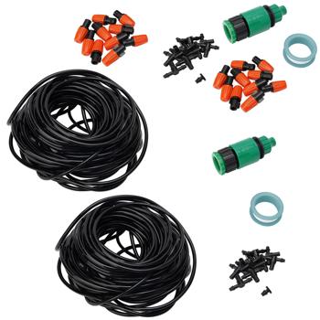 Preview: Plant watering system, 46-piece, with hose 2x 20m, individually adjustable, for watering beds, hedges and lawns, complete set 