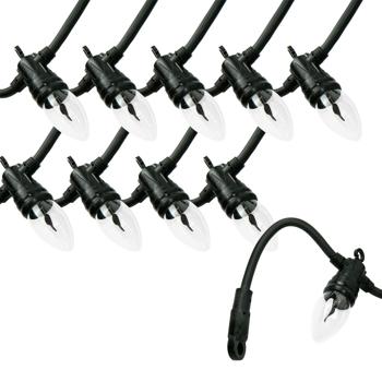 Preview: Atmospheric fairy lights with 10 flame bulbs, 5.1m - IP44, deceptively real flame effect for outdoor & indoor use 