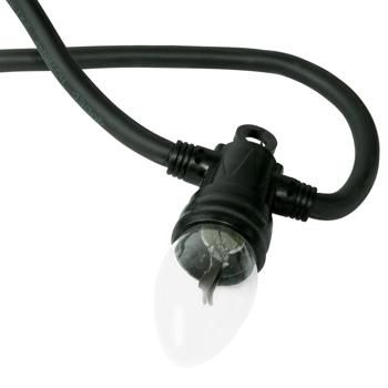 Preview: 2er Stimmungsvolle Lichterkette mit 10 Flammen-Glühbirnen, 5,1m – IP44, täuschend echter Flammeneffekt für Outdoor & Indoor 