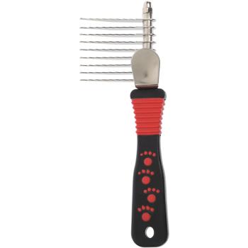 Preview: Set de soins pour chiens 9 pièces - Soin du pelage sain et brillant - Brosse, gant, peigne, ciseaux, lime - Sac de transport inclus