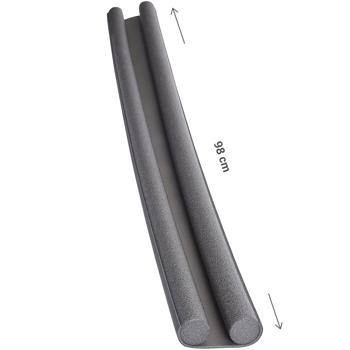 Preview: Bas de porte isolant bourrelet - Économies d’énergie, installation facile, pour tous types de sols - Gris, 98cm L, 3.5cm épaisseur max Preview: Bas de porte isolant bourrelet - Économies d’énergie, installation facile, pour tous types de sols - Gris, 98cm L, 3.5cm épaisseur max