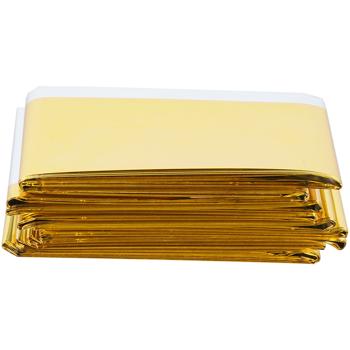 Preview: set di 5 coperte di salvataggio affidabili, 210 x 160 cm, oro - argento, pellicola termica ideale anche per lo sport, il campeggio e le avventure all‘aperto, un prodotto NASA