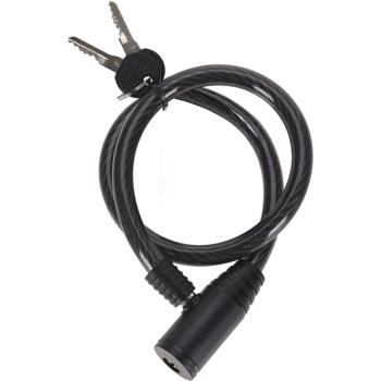 Bike lock cable lock 65 cm – effective theft protection for bicycle – includes 2 keys – plastic coating protects the frame