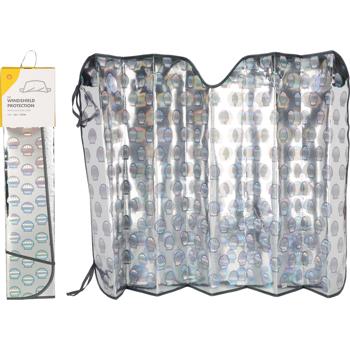 Preview: SHELL Couverture Pare-Brise Hiver & Été - Protection Givre Glace Neige Soleil UV - Magnétique Anti-Tempête - 150x70 cm pour Voiture SUV