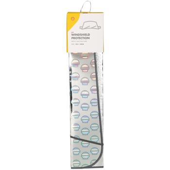 Preview: SHELL Couverture Pare-Brise Hiver & Été - Protection Givre Glace Neige Soleil UV - Magnétique Anti-Tempête - 150x70 cm pour Voiture SUV