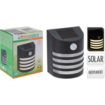 Preview: set of 2 Solar Outdoor Light with PIR Motion Sensor, Wall Light