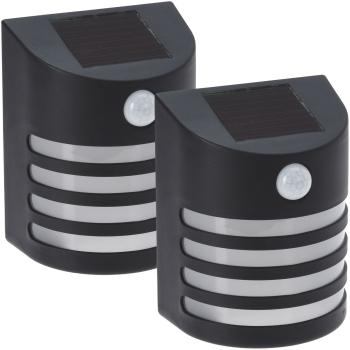 Preview: set of 2 Solar Outdoor Light with PIR Motion Sensor, Wall Light