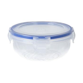 Preview: set of 3 food storage containers with clip-on lids, round, 400 ml, 800 ml, 1400 ml