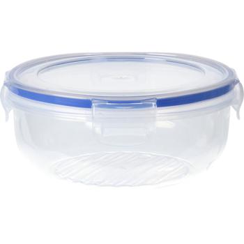 Preview: set of 3 food storage containers with clip-on lids, round, 400 ml, 800 ml, 1400 ml