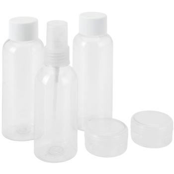 Preview: Reiseflaschenset 15-teilig-transparent für Handgepäck-Flugreisen stressfreier Security Check-Kosmetik-Set unter 100ml-3 Pumpsprüher 6 Flaschen 6 Döschen Preview: Reiseflaschenset 15-teilig-transparent für Handgepäck-Flugreisen stressfreier Security Check-Kosmetik-Set unter 100ml-3 Pumpsprüher 6 Flaschen 6 Döschen